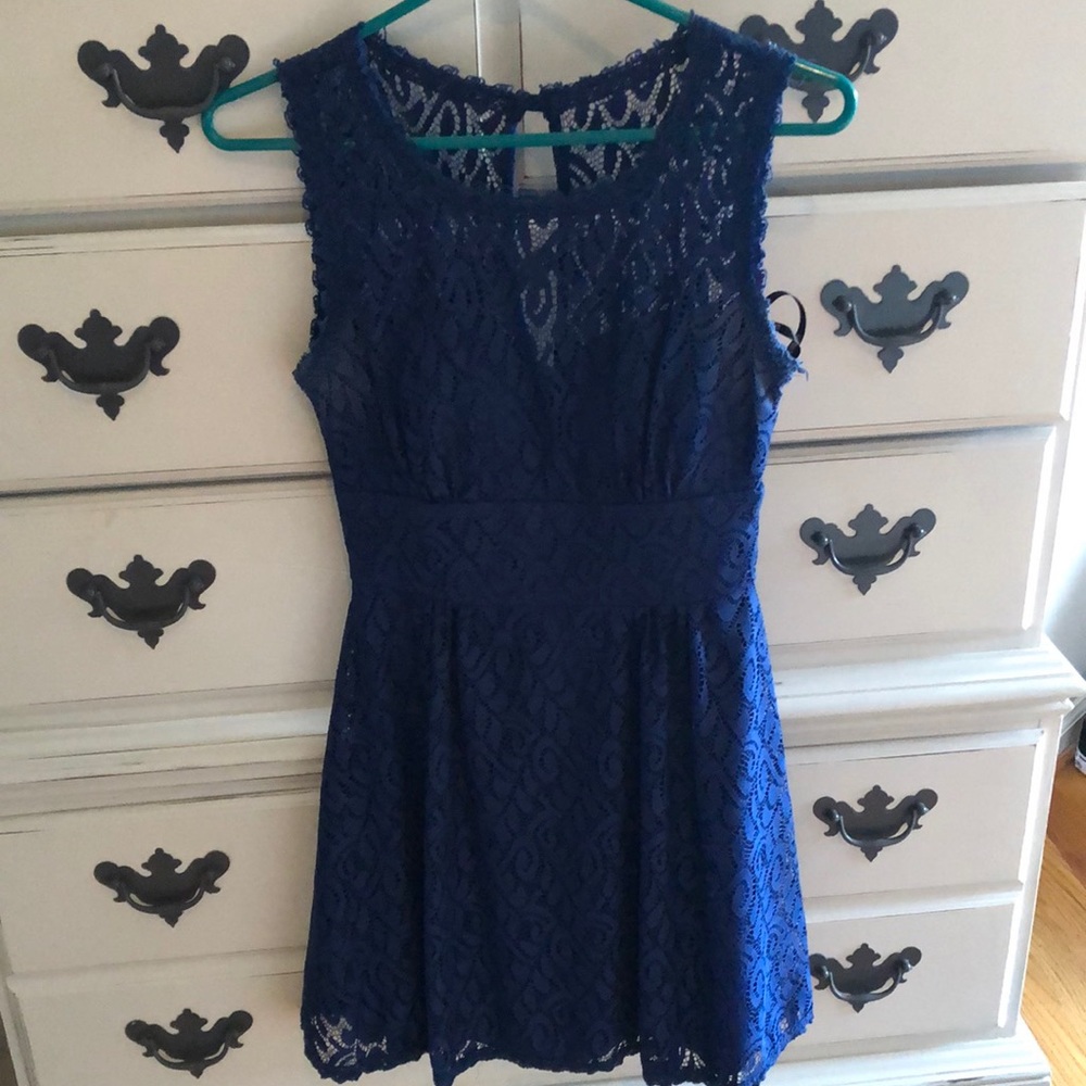 Blue Lace Dress